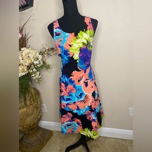 Bright Beautiful Bold Spring Floral Worthington Dress Size 12